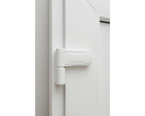 Paumelle de porte sur une porte
