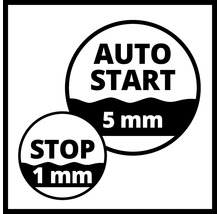 Symbole de démarrage automatique à 5 mm et d''arrêt à 1 mm