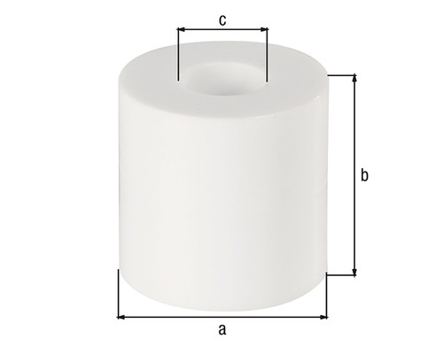 Darstellung eines zylindrischen Produkts mit den Maßen a, b und c