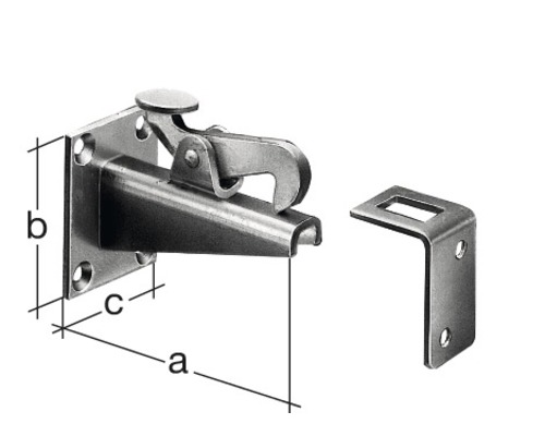 Verriegelung mit Winkel