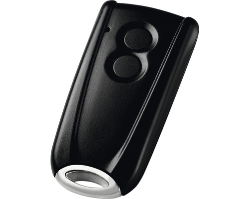 Handsender für Garagentor mit zwei Tasten und Schlüsselanhänger