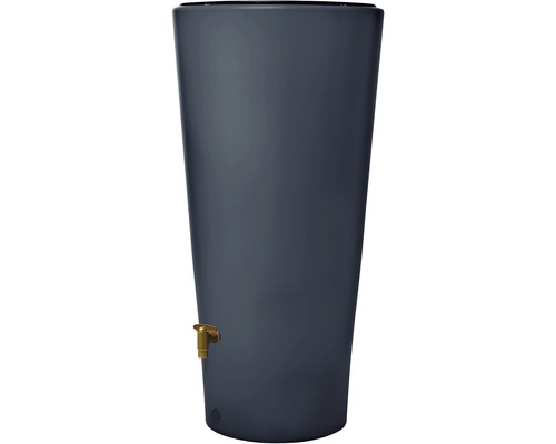 Regentonne aus Kunststoff mit Wasserhahn