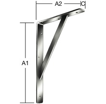 Console l 30 x H 250 x P 150 mm galvanisée-thumb-1