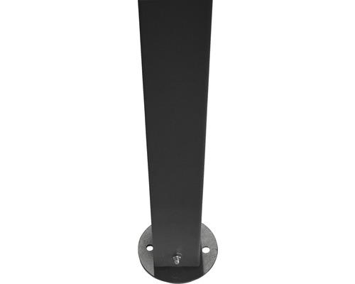Vierkantrohrpfosten mit Fussplatte