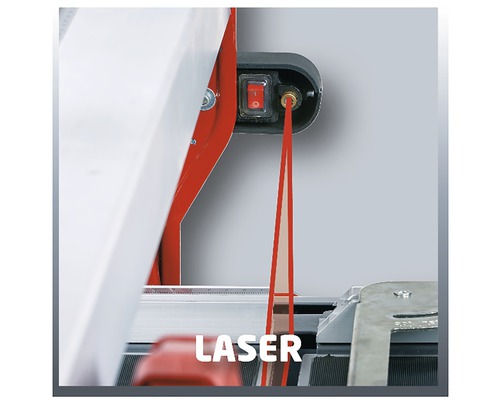 Fonction laser d''une carreleuse en détail