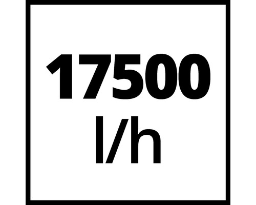 Symbol für 17500 Liter pro Stunde