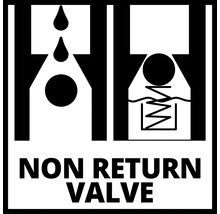 Symbole de clapet anti-retour