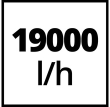 Débit 19000 litres par heure