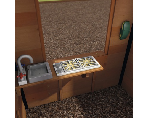 Spielküche mit Spüle und Herd für Kinder