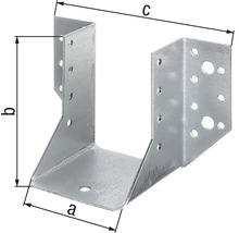 Trägerverbinder aus Metall mit Abmessungsangaben