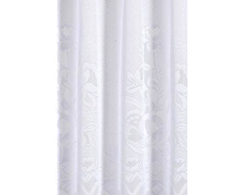 Weißer Dekoschal mit Blumenmuster