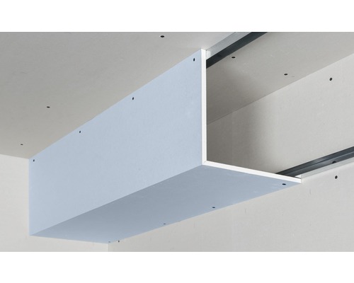 Installation von Trockenbauplatten an Decke und Wand