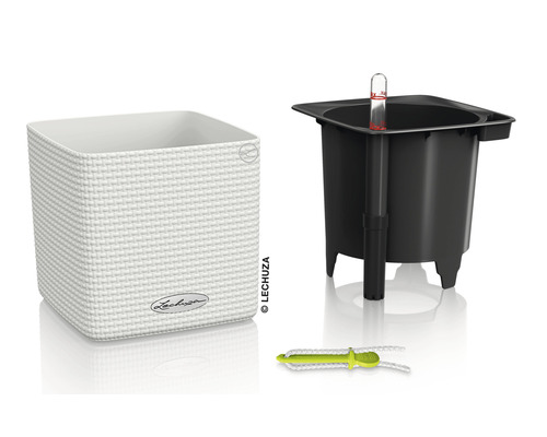 Jardinière Lechuza Cube Cottage avec système d''irrigation