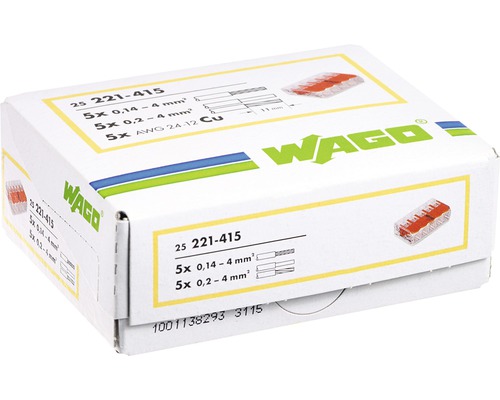 Wago Verbindungsklemmen 221-415 im Karton