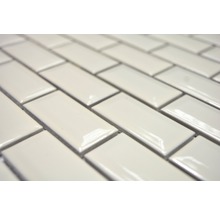 Mosaïque en céramique BRICK BOND DIAMOND IVOIRE 30x30 cm