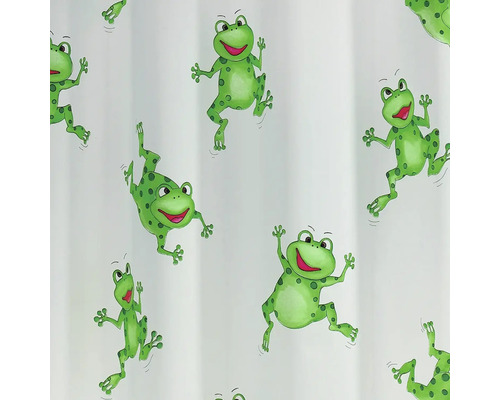 Rideau de douche avec motif de grenouille pour la salle de bain