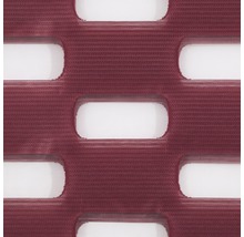 Nahaufnahme eines textilen Rollo-Stoffes mit rechteckigen Aussparungen