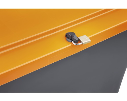 Couvercle d''une boîte de rangement avec serrure