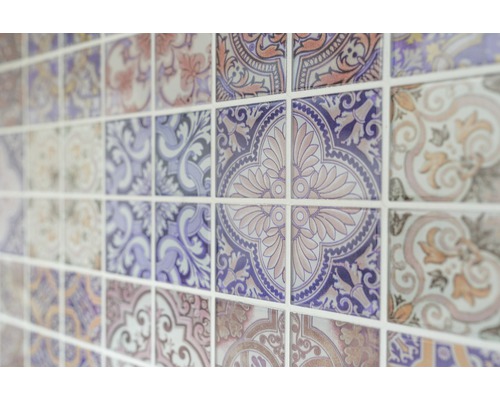 Carreaux muraux avec motif floral