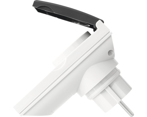 Schutzkontaktsteckdose mit Klappdeckel