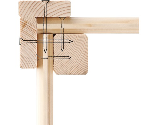 Holzverbindung mit Schrauben