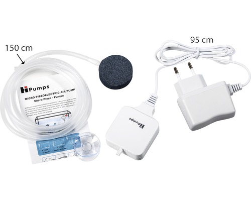 Micro Piezo Aquariumluftpumpe mit Zubehör