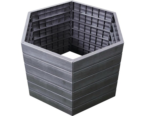 Jardinière hexagonale en plastique