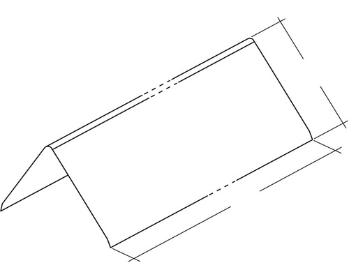 Dessin technique d''un profilé de protection des bords