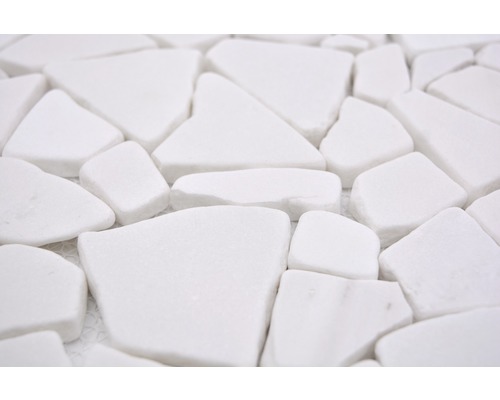 Carreaux de mosaïque en pierre naturelle blanche