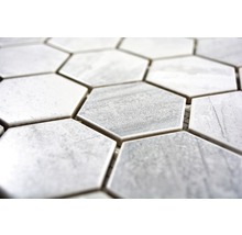Keramikmosaik CTR HX21GM 32,5x28,1 cm grau matt