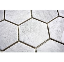 Keramikmosaik CTR HX21GM 32,5x28,1 cm grau matt