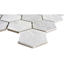 Keramikmosaik CTR HX21GM 32,5x28,1 cm grau matt