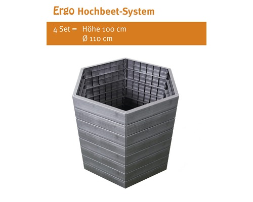 Ergo Hochbeet System, Höhe 100 cm, Durchmesser 110 cm