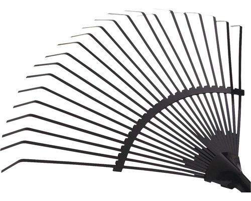 Râteau à feuilles en métal avec dents