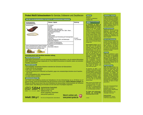 Protect MaXX Schneckenkorn für Gemüse, Erdbeeren und Zierpflanzen zur Schädlingsbekämpfung