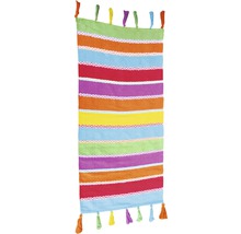 Gestreiftes Strandtuch mit Quasten