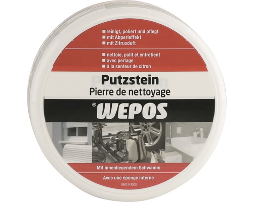 WEPOS Reinigungsstein zum Reinigen, Polieren und Pflegen mit Zitrusduft