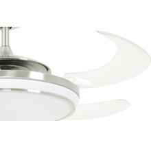 Deckenventilator mit Leuchte und Flügeln