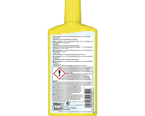 Tetra CrystalWater 500 ml Flasche zur Klärung von Aquarienwasser