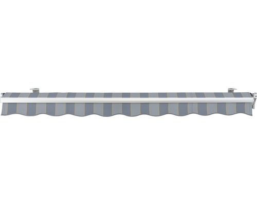 Store banne avec tissu rayé