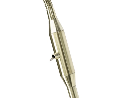 Détail d''une lampe dorée avec interrupteur