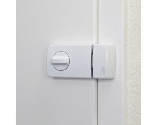 Loquet de porte ABUS avec bouton rotatif monté sur le vantail