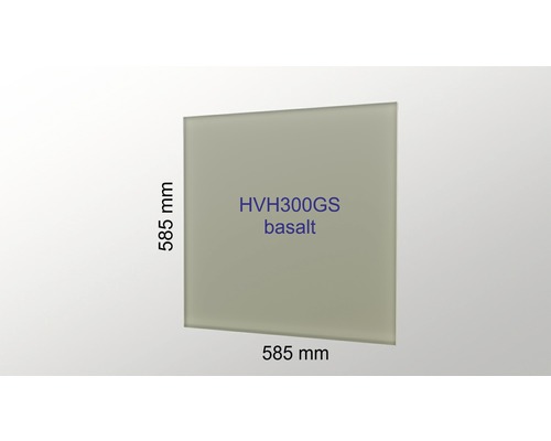 HVH300GS Rückwand aus Basalt, 585 mm x 585 mm