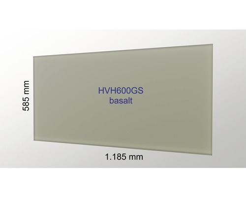 Crédence de cuisine couleur basalte de dimensions 585 mm par 1185 mm