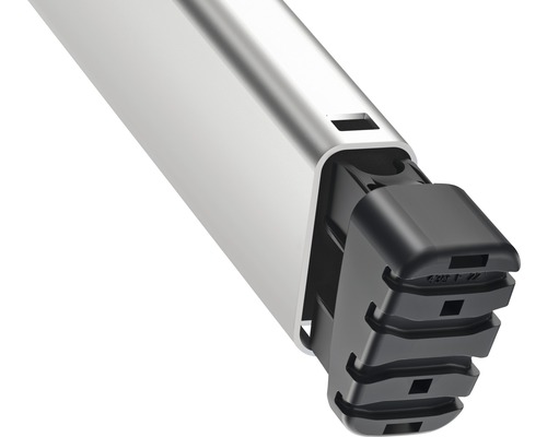 Aluminiumprofil mit schwarzem Endstück