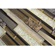 Glasmosaik Sonja 58 30x29,2 cm beige/braun