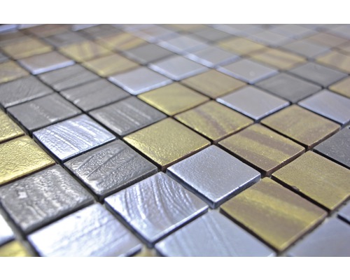 Carreaux de mosaïque carrés en métal