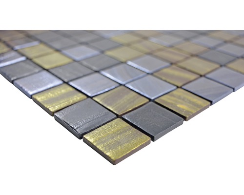 Carreaux de mosaïque en argent et or