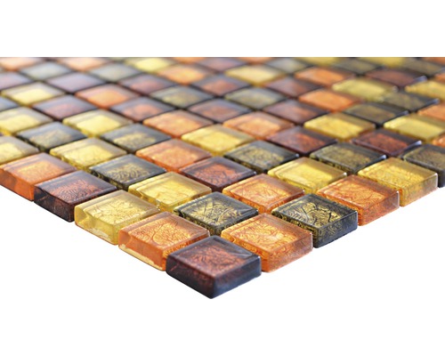 Mosaikfliesen aus Glas in quadratischer Form