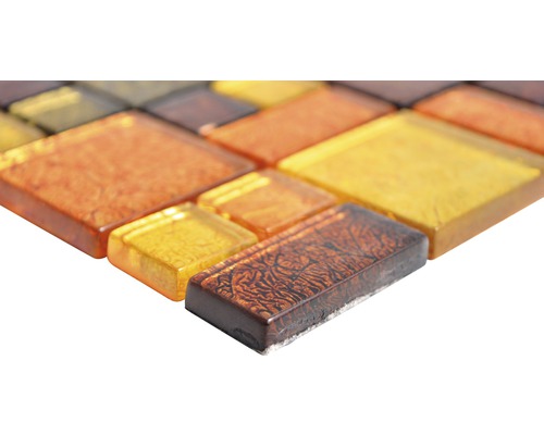 Mosaikfliesen aus Glas, quadratisch und rechteckig